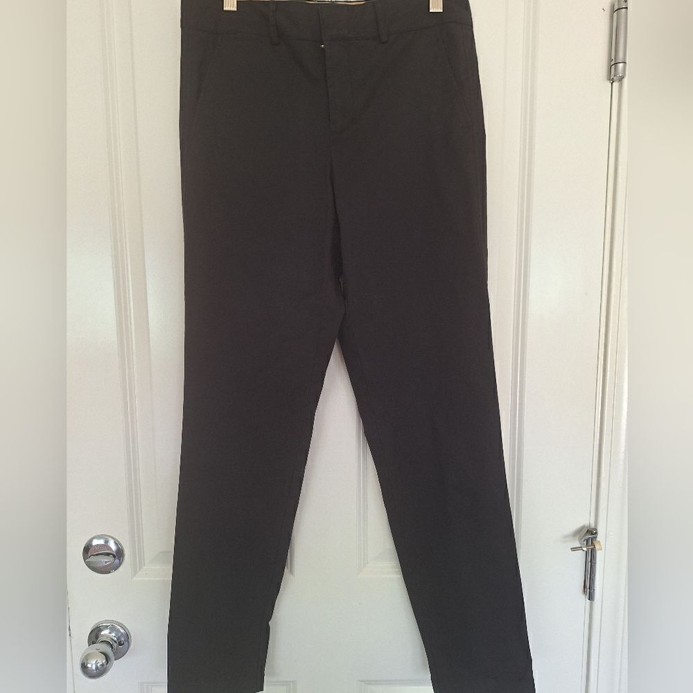 Vince black cotton chino‎ pocket classic pants size 6